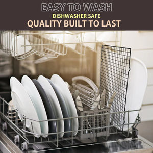 2-Pack 16x10 Inches Silver <strong>Thick</strong> Wire Cookie Cooking Roasting <strong>Grilling</strong> Drying Baking Rack - Product Image 5