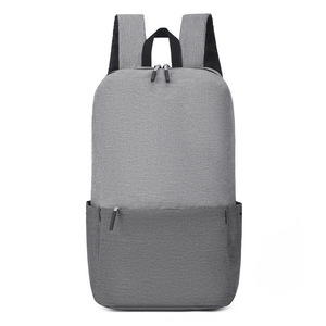 Student Backpack 13 Inches Light Gray Water-Repellent Unisex For Leisure Travel - Product Image 4