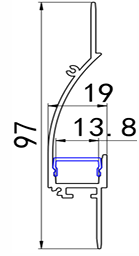 Profil de <span class=keywords><strong>corniche</strong></span> <span class=keywords><strong>LED</strong></span> sans plâtre pour éclairage indirect - Product Image 2