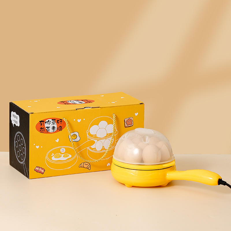 Double-layer non-stick frying pan + steamer gift box (free measuring cup)