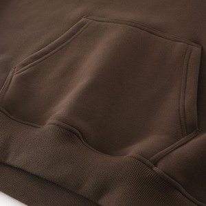 Sweat-shirts à capuche pour hommes en grande taille, coupe ample, couleur unie, coupe-vent, 400 g/m², logo personnalisé, vente chaude - Product Image 3