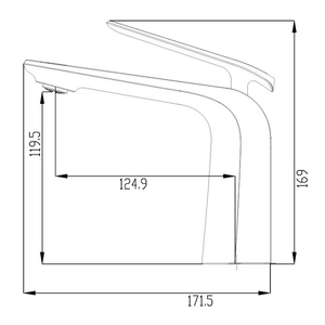 Grifo de Lavabo Moderno SANIPRO de una Sola Manija, de Latón con Válvula de Disco Cerámica, Montaje en Cubierta, con Aireador Anti-Salpicaduras - Product Image 5