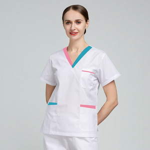Frauen Sommer Kurzarm Dental Operations saal Bürste Hand Kleidung High-End <span class=keywords><strong>D</strong></span>ünne Chirurgische Arbeits kleidung für Ärzte - Product Image 1