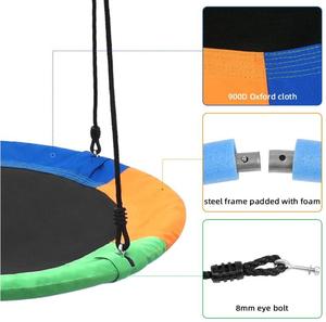 Phổ Biến Trẻ Em Treo Đu Net Cây Và Cây Leo Dây Thừng Trẻ Em Đu Bằng Gỗ Cây Đu Đĩa - Product Image 4