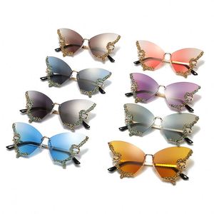 Creative Luxury Rhinestone Sunglasses Fashionable butterfly Shape Colorful Sunglasses Suitable for Party Decoration Glasses Gift - Product Image 3