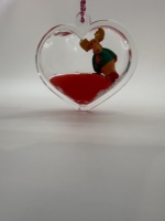 Porte-clés en acrylique PVC de la série de Noël, Père Noël, Bonhomme de neige, Renne, Sapin de Noël, avec liquide flottant et sable mouvant, pour cadeau