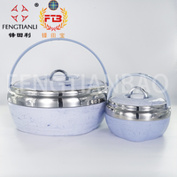 Vente en gros, nouveauté, ensemble chauffe-plats Hot Pot (4 pièces)-batterie de cuisine antiadhésive en acier inoxydable, batterie de cuisine