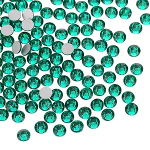 Crystal Wholesale Supplier SS3-SS50 Glass Flatback Rhinestones Non Hotfix Glitter Diamond Stone For Nail Art