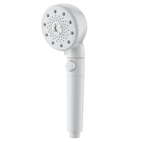 Puissant chrome poli douchette sous pression PP filtre 5 Modes y compris Jet bain Massage salle de bain pommeau de douche arrêt d'eau