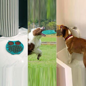 Quebra-cabeça anti-deslizamento para cachorros, tigela de alimentação lenta em formato de coruja, tigela interativa para animais de estimação - Product Image 4