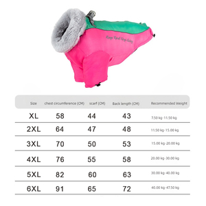 Joymay venta al por mayor chaquetas de lujo para perros invierno grueso terciopelo cachorro abrigo a prueba de viento impermeable ropa para mascotas para perros medianos a grandes - Product Image 6