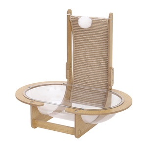 Lit pour chat en forme de grotte, griffoir en sisal, 52 cm de diamètre, lit durable pour chats - Product Image 2