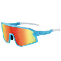 Lunettes de soleil polarisées de créateur en gros 2024 de haute qualité pour l'extérieur, avec logo personnalisé, écologiques, protection UV400, monture complète miroir KM KM007