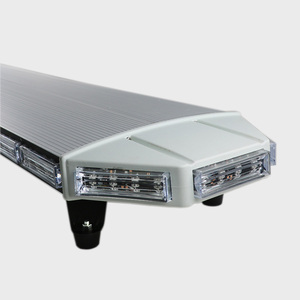 Biaochi 96 Barra de luces de advertencia LED delgada plata blanco aluminio 48 '122CM Barra de luz estroboscópica DE EMERGENCIA impermeable IP <span class=keywords><strong>65</strong></span> para cargador - Product Image 2