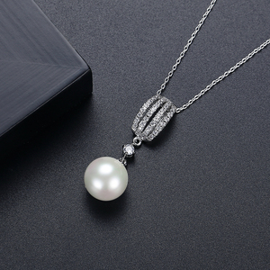 LUOTEEMI all'ingrosso nuova moda bianco rodio placcato oro lusso sposa <span class=keywords><strong>gioielli</strong></span> da sposa per le donne collane di perle - Product Image 6