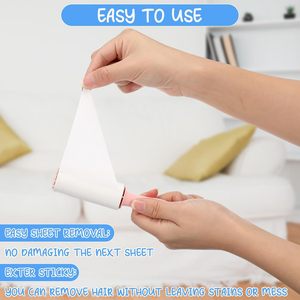 Rodillo Quitapelusas Manual de Plástico, Ecológico, Duradero y Portátil, con 80 Hojas Desprendibles, para Ropa y Pelo de Mascotas, Lavable, Directo de Fábrica - Product Image 3