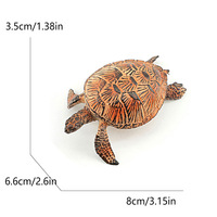 Modèles d'animaux amphibes et reptiles transfrontaliers : tortue, éléphant, tortue de mer en PVC – Jouets éducatifs cognitifs pour la petite enfance