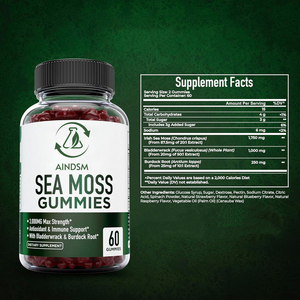 Bien diseñado Sea Moss Detox & Cleanse Support Gummies Bladderwrack Seamoss Gummies Sea Moss Enhance Antioxidante Gummy - Product Image 2