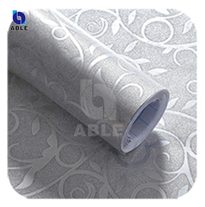 Stile moderno autoadesivo senza olio cucina carta da parati ad alta temperatura impermeabile goffratura decorativo PP adesivo per armadi - Product Image 1