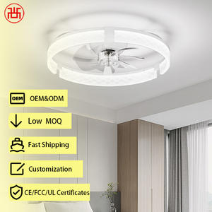 Smart 7-Blade Bedroom Ceiling Fan, Metal Design, 3-Color Temp Adjustable, <30dB Quiet DC Motor, 6-Speed, with Remote Control - Product Image 1