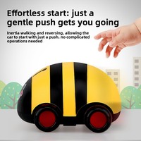 YD TOYS Voiture jouet Coccinelle à sept points en plastique ABS écologique avec fonction de recul et mouvement à inertie, unisexe, 2 ans et plus, échelle 1:5