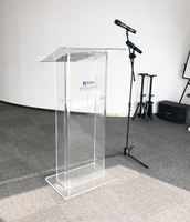 Podio de Lucita transparente, podiums y pulpitos de Iglesia acrílicos, con soporte para libros, venta al por mayor