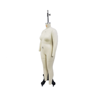 Mannequin de robe de graisse pour femme sur mesure Forme du corps américain européen 1 XL Corps complet en fibre de verre recouvert de toile Jambes détachables Plus