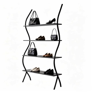 Expositor de Suelo Comercial para Tiendas de Ropa, Estante para Prendas, Zapatos y Bolsos, Estantería de Exhibición y Almacenamiento para Comercios - Product Image 6