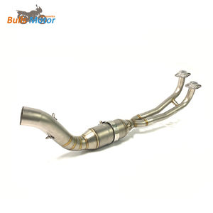 Acier inoxydable titane bleu <span class=keywords><strong>TMAX</strong></span> 500 <span class=keywords><strong>TMAX</strong></span> 530 système d'échappement de <span class=keywords><strong>moto</strong></span> tuyau d'échappement avant complet de <span class=keywords><strong>moto</strong></span> - Product Image 3