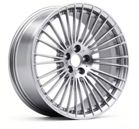 Jante monobloc forgée 19 pouces 5x114.3 en alliage d'aluminium 6061, finition argent brossé, pour Lexus IS, sur mesure, ajustement personnalisé