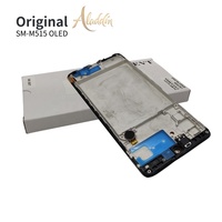 Téléphones portables OLED LCD d'origine pour Samsung M51 M515 Pièces détachées pour téléphones portables Cadres d'assemblage LCD de remplacement avec LCD Service Pack