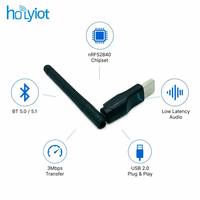 Adaptador USB Bluetooth 5.0 Holyiot para Computadora de Escritorio y Portátil, Dongle USB Bluetooth 5.0, Adaptador de Transmisión Inalámbrica Bluetooth