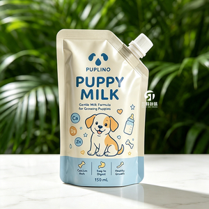 Bolsas de Embalaje Personalizadas para Caldo de Hueso para Mascotas, Bolsas con Boquilla de Grado Alimenticio Aluminizadas y Resistentes para Sopa de Perro, Leche para Cachorros y Nutrición Animal - Product Image 1