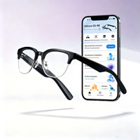 Lunettes IA Sport Design avec Micro et Haut-parleur Intégrés, Outil de Traduction IA, Caméra HD, Capture, Wi-Fi 6, Batterie 240 mAh, Commande Vocale, Musique