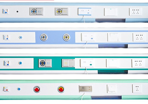 Unité de tête de lit médicale personnalisable en alliage d'aluminium avec alimentation centrale en oxygène, bande de gaz et équipement de nébulisation pour couloir d'hôpital - Product Image 5