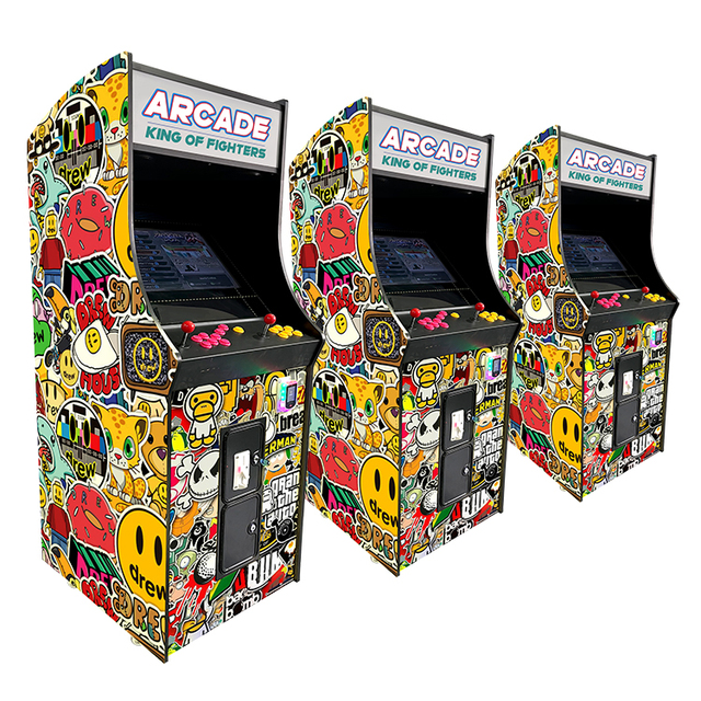 MAKER Classic Fighting Game Machine Upright Arcade Cabinet With 4300 Games Support Custom Sticker Coin Operated for Game Room