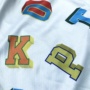 Pantalones cortos deportivos de sublimación de alta calidad al por mayor pantalones cortos de baloncesto de tendencia callejera personalizados - Product Image 4