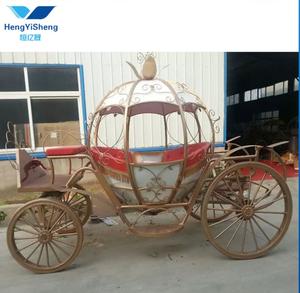 Popular Carro de calabaza de <span class=keywords><strong>Cenicienta</strong></span> para la realeza/viejo carro de caballos antiguo/carro de caballos de boda de turismo - Product Image 5