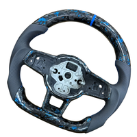 Geschmiedetes Carbon-Leder Sportlenkrad für Volkswagen Tiguan Jetta GTI Bora Santana Caddy Golf 7 6 MK7 MK7.5 MK6