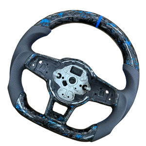 Volante Deportivo de Fibra de Carbono y Cuero para Volkswagen Tiguan, Jetta, <span class=keywords><strong>GTI</strong></span>, <span class=keywords><strong>Bora</strong></span>, Santana, Caddy, Golf 7, 6, MK7, MK7.5, MK6 - Product Image 2