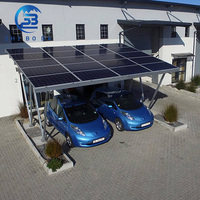 Système de montage de carport solaire à assemblage simple, support de panneau PV robuste et durable pour projet de carport solaire extérieur