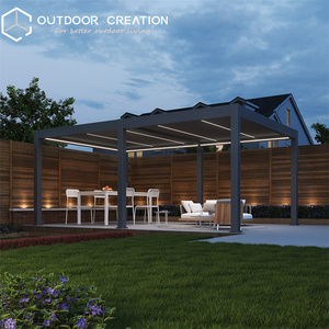 Kits <span class=keywords><strong>de</strong></span> meubles <span class=keywords><strong>de</strong></span> <span class=keywords><strong>jardin</strong></span> et <span class=keywords><strong>de</strong></span> terrasse, pergola en <span class=keywords><strong>aluminium</strong></span>, toit à persiennes moderne, meubles d'extérieur imperméables - Product Image 1