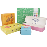 Boîte d'emballage en papier personnalisée pour la vente en gros de Mochi, Donuts, Gaufres, Pâtisseries, Biscuits, Desserts, Gâteaux, Sushi, Puff, Crêpes, Empanadas