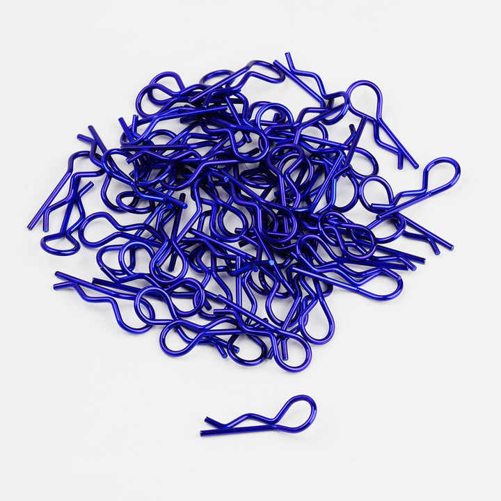 8 Set Clips De Carrosserie RC Bent Springy R Pins - Accessoires Métal Et Plastique Pour Voitures RC 1/8 1/10