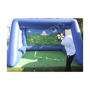 Interactive Inflatable Golf Target Shoot Games / Inflatable Golf Range Cage for Golf Practice