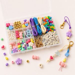 Wurosi 865 Piezas Kit de Abalorios para Llaveros, Decoración de Relojes y Adornos para Bolsos, Suministros de Abalorios de Acrílico/Plástico/Lucite con Formas de Corazón, Flor y Alfabeto - Product Image 1