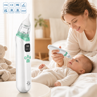 Aspirateur nasal, nettoyeur de nez, extracteur de mucus, machine Max. Aspiration de 68 kPa, batterie de 700 mAh, latex sans BPA, débit de 3,2 L, portable