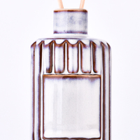 Logo personnalisé récipient en céramique diffuseur de roseau bouteille arôme bouteille en céramique pour parfum d'intérieur