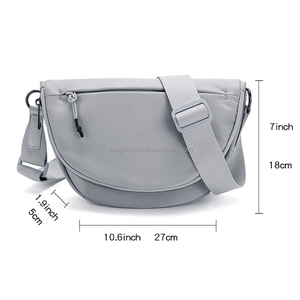 人気沸騰中！新型ルル防水ナイロンウエストバッグ、ファッショナブルなクロスボディバッグとショルダーバッグ（女性用） - Product Image 2