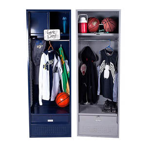Personnalisé sport vente rouge banc armoire cage stockage club joueurs métal acier football vestiaire - Product Image 1